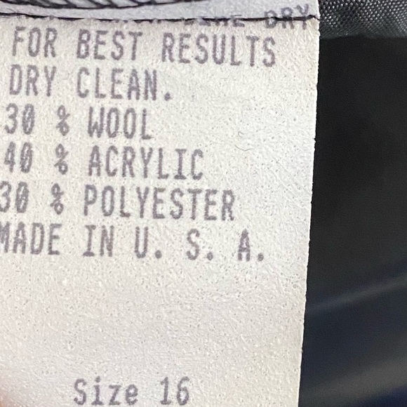 Vintage Katie Brooke Blazer coat Womens Sz 16 wool blend Aztec southwestern USA - Picture 12 of 12